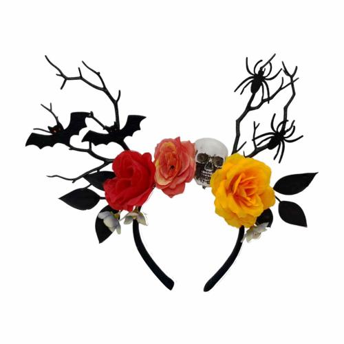 Plastic Hair Band, Flower, handmade, Halloween Design & for woman, more colors for choice, 280x320mm, Sold By PC