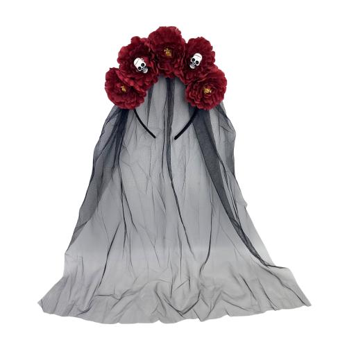 Cloth Hair Band, Flower, handmade, Halloween Design & for woman, more colors for choice, Sold By PC