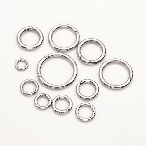 Stainless Steel Spring Ring Clasp, 316 Stainless Steel, plated, fashion jewelry & DIY & different size for choice, original color, Sold By PC