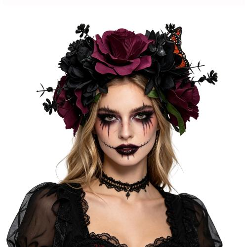 Stoff Haarband, Blume, handgemacht, Design für Halloween & für Frau, keine, 220x230mm, verkauft von PC
