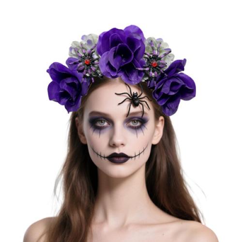 Cloth Hair Band, Spider, handmade, Halloween Design & for woman, more colors for choice, 180x230mm, Sold By PC