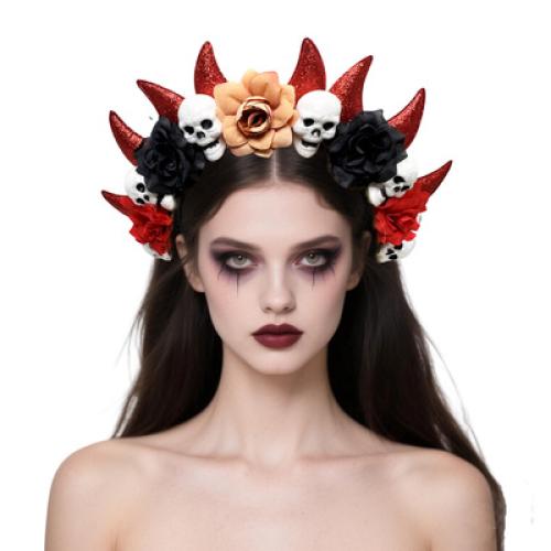 paño Banda de pelo, hecho a mano, Diseño de Halloween & para mujer, más colores para la opción, Vendido por UD