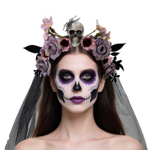 paño Banda de pelo, hecho a mano, Diseño de Halloween & para mujer, más colores para la opción, 600x220mm, Vendido por UD