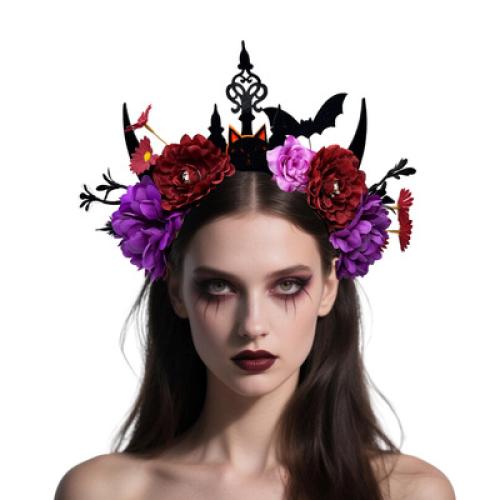 tissu Bande de cheveux, fait à la main, Halloween Design & pour femme, plus de couleurs à choisir, 250x190mm, Vendu par PC