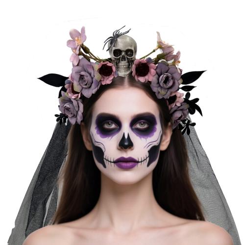 paño Banda de pelo, hecho a mano, Diseño de Halloween & para mujer, más colores para la opción, 600x220mm, Vendido por UD