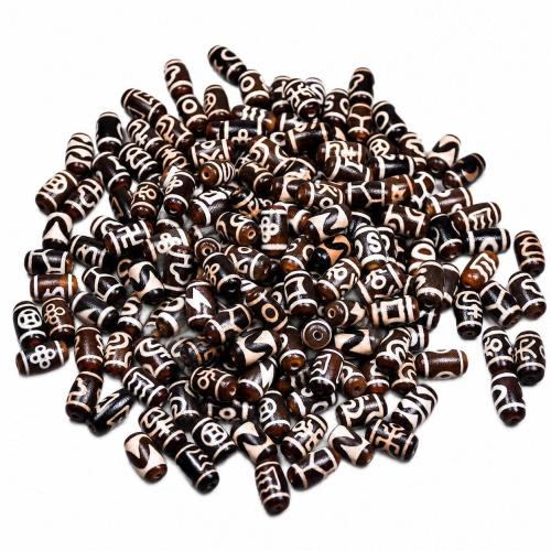 Natürliche Tibetan Achat Dzi Perlen, DIY, keine, Grade A, 9x16mm, verkauft von PC