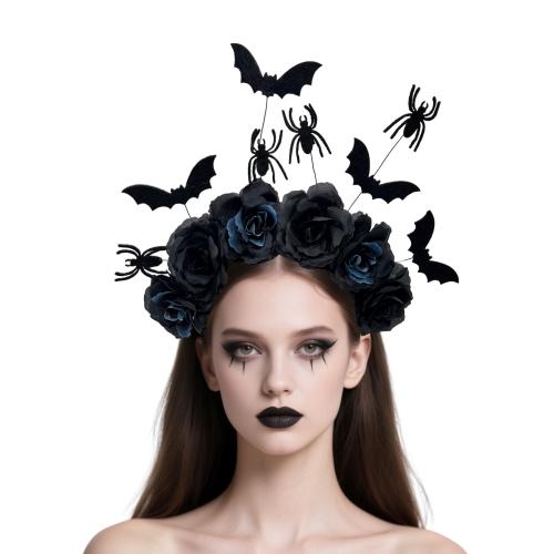 Cloth Hair Band, Flower, handmade, Halloween Design & for woman, more colors for choice, 290x290mm, Sold By PC