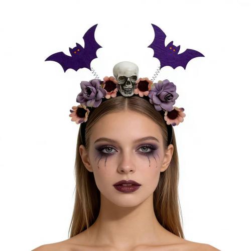 Cloth Hair Band, Bat, handmade, Halloween Design & for woman, more colors for choice, 240x270mm, Sold By PC