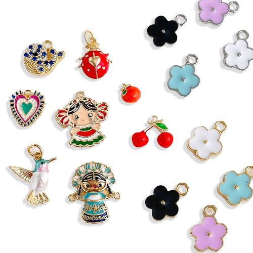 Brass Jewelry Pendants, plated, DIY & different styles for choice & enamel, Sold By PC