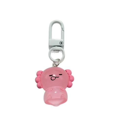 Schlüsselanhänger, Harz, Cartoon, Epoxidharzklebstoff, verschiedene Stile für Wahl, Rosa, 50mm, verkauft von PC