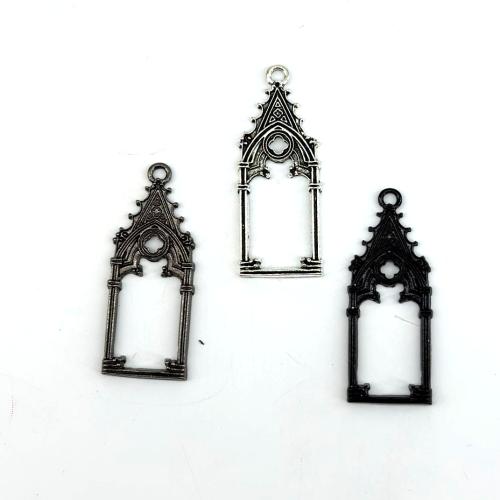 Tibetan Style Pendants, plated, DIY & hollow, more colors for choice, 18x47mm, Sold By PC