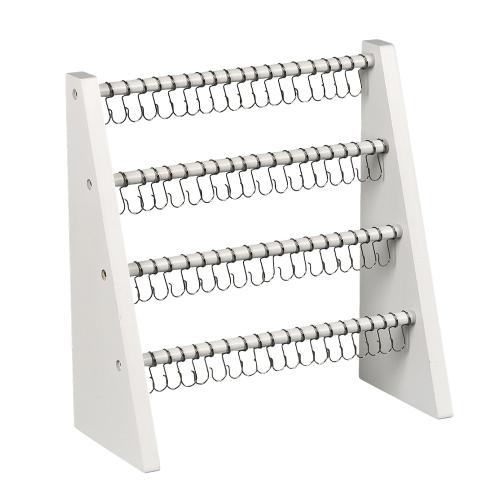 Iron Bracelet Display, with Wood, stoving varnish, multilayer, white, 300x140x330mm, Sold By PC