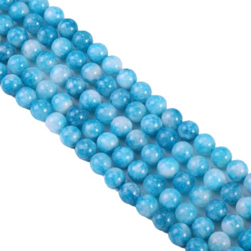 Perles bijoux en pierres gemmes, Larimar, Rond, poli, DIY & normes différentes pour le choix, Vendu par Environ 38 cm brin