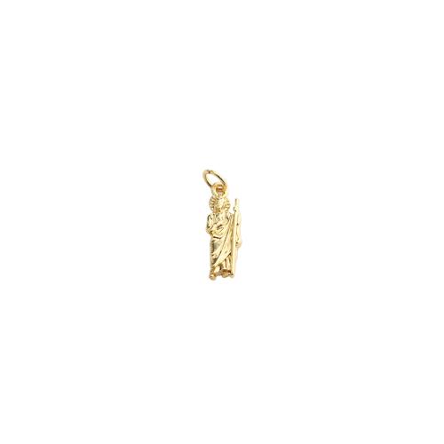 Латунные ювелирные кулоны, Латунь, плакирован золотом, DIY, 21x6x2mm, продается PC