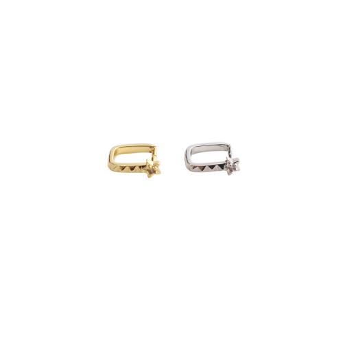Composant pendente en laiton pour boucle d'oreille, Placage, DIY & pavé de micro zircon, plus de couleurs à choisir, 11x9x4mm, Vendu par PC
