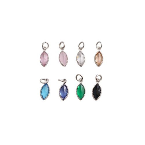 Cubique Pendentif en laiton zircon pavent, Placage, DIY & pavé de micro zircon, plus de couleurs à choisir, 13x5x2mm, Vendu par PC