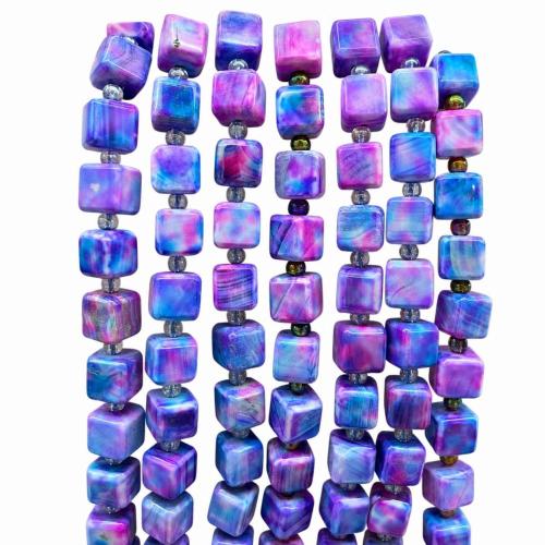 Natürliche Botswana Achat Perlen, Quadrat, poliert, DIY, keine, 10x10mm, verkauft per ca. 38 cm Strang