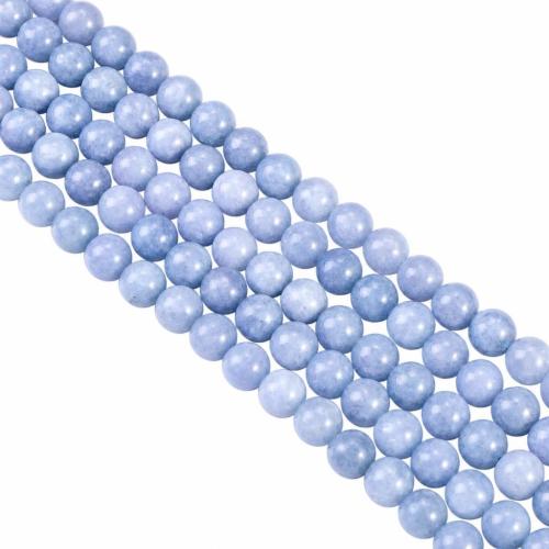 Perles en sodalite, Rond, poli, DIY & normes différentes pour le choix, Vendu par Environ 38 cm brin