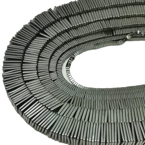 Nicht-magnetische Hämatit Perlen, Non- magnetische Hämatit, Geometrisches Muster, plattiert, DIY & verschiedene Größen vorhanden, verkauft von Strang