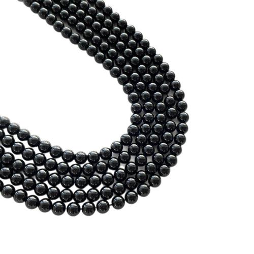 Natural Black Obsidian Beads, Round, polished, DIY & different size for choice, Sold Per Approx 38 cm Strand