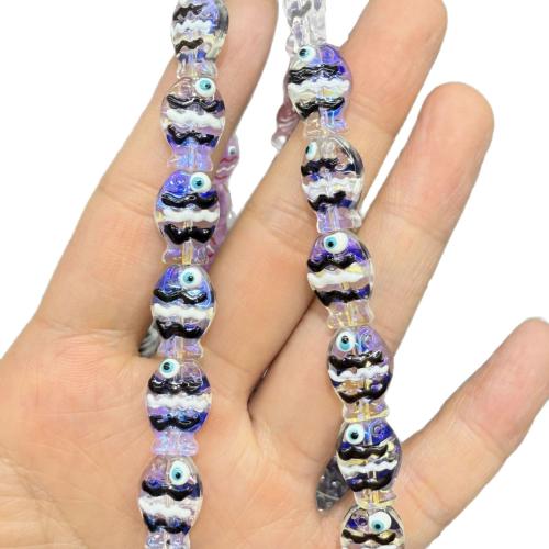Tier Lampwork Perlen, Fisch, Handzeichnung, DIY, keine, 10x14mm, 30PCs/Strang, verkauft von Strang