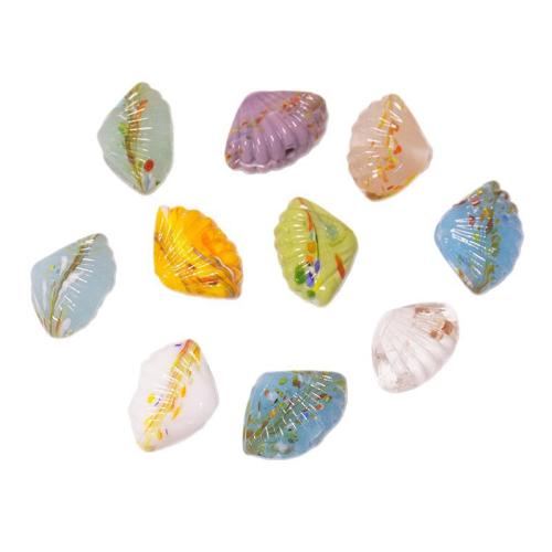 Goldsand Lampwork Perlen, Schale, DIY, keine, 16x23mm, 20PCs/Tasche, verkauft von Tasche