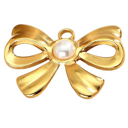 Stainless Steel Pendants, 304 Stainless Steel, with Plastic Pearl, plated, DIY & different styles for choice & enamel & with rhinestone, Sold By PC