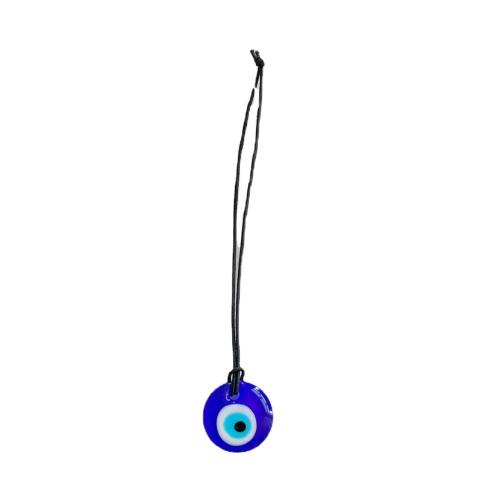 Glass Hanging Ornaments, Evil Eye, handmade, fashion jewelry, blue, 180x30mm, Sold By PC