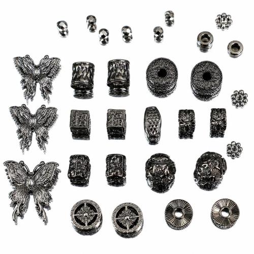 Tibetan Style Jewelry Beads, gun black plated, DIY & different styles for choice, Sold By PC
