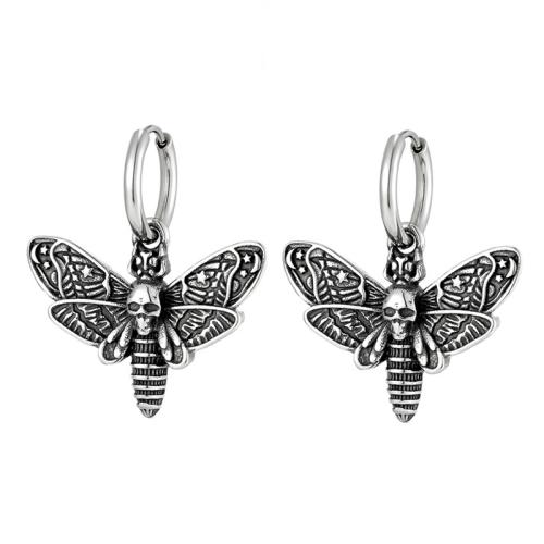 Acier titane Boucles d'oreilles pendantes Hoop Huggie, le style de punk & pour femme, Vendu par paire