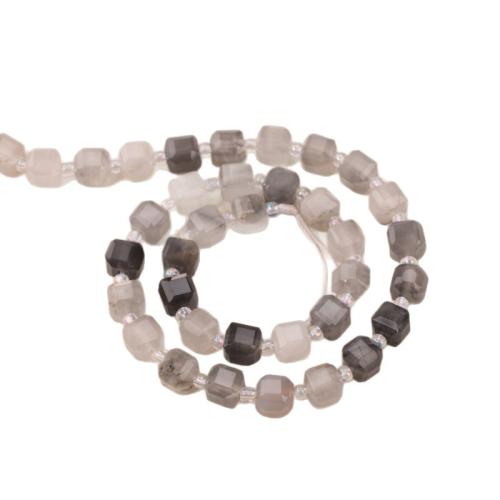 Cloud Quartz Beads, Square, polished, DIY & different size for choice & faceted, Sold Per Approx 38 cm Strand