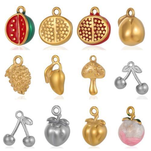 Bijoux pendentifs en acier inoxydable , Acier inoxydable 304, Placage, DIY & styles différents pour le choix & émail, Vendu par PC