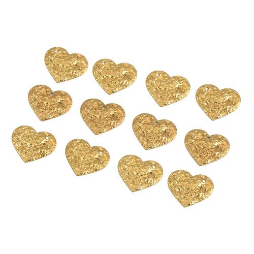 Brass Heart Pendants, polished, DIY & different styles for choice & hammered, original color, 20x16.80mm, Sold By PC