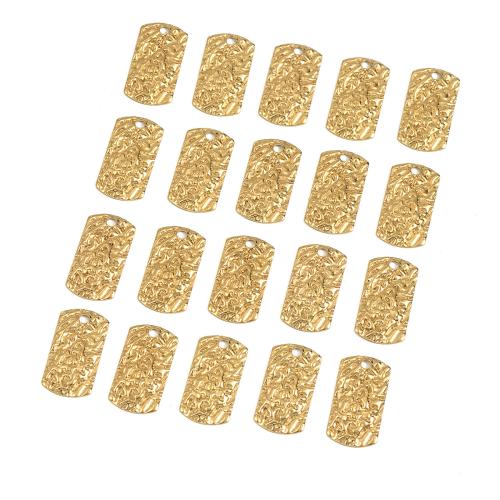 Brass Jewelry Pendants, Geometrical Pattern, polished, DIY & hammered, original color, 12.30x23mm, Sold By PC