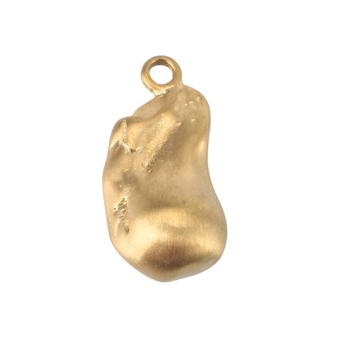 Edelstahl Schmuck Anhänger, 316 Edelstahl, goldfarben plattiert, DIY & satiniert, 29x14x12mm, Bohrung:ca. 2.7mm, verkauft von PC