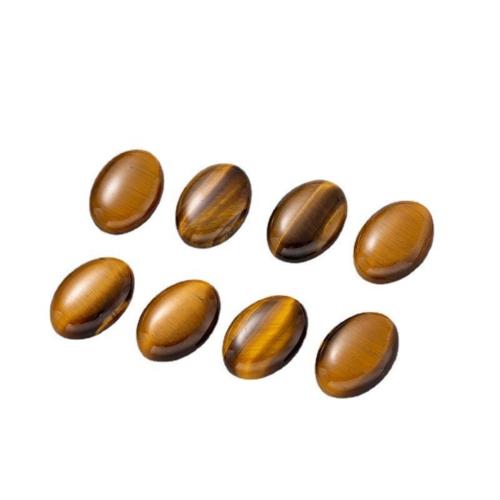 Tigerauge flache Hinterseite Cabochon, oval, DIY & verschiedene Größen vorhanden, verkauft von PC