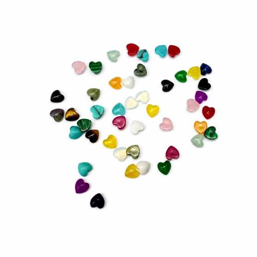 pierre gemme cabochon à arrière plat, coeur, DIY & différents matériaux pour le choix & normes différentes pour le choix, Vendu par PC