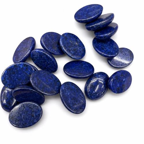 lapis synthétique cabochon à arrière plat, ovale, DIY & normes différentes pour le choix, Vendu par PC
