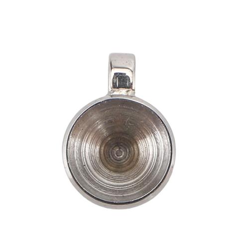 Stainless Steel Pendant Setting, 304 Stainless Steel, DIY, original color, 14x10x6mm, Hole:Approx 3mm, Inner Diameter:Approx 8mm, Sold By PC