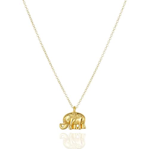 Zinklegierung Halskette, mit Verlängerungskettchen von 5cm, Elephant, plattiert, Modeschmuck & für Frau, keine, Länge:ca. 45 cm, verkauft von PC