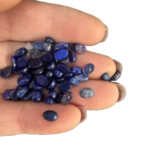Edelstein flache Hinterseite Cabochon, oval, poliert, DIY & verschiedenen Materialien für die Wahl, 4x6mm, verkauft von PC