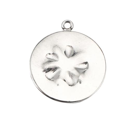Edelstahl Schmuck Anhänger, 304 Edelstahl, DIY, originale Farbe, 15x13x1mm, verkauft von PC