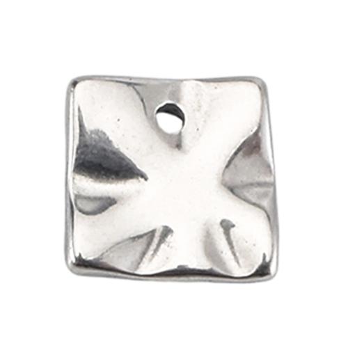 Edelstahl Schmuck Anhänger, 304 Edelstahl, DIY, originale Farbe, 7x7x1mm, verkauft von PC