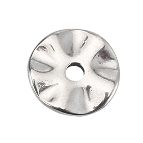 Edelstahl Schmuck Anhänger, 304 Edelstahl, DIY, originale Farbe, 7x7x1mm, verkauft von PC