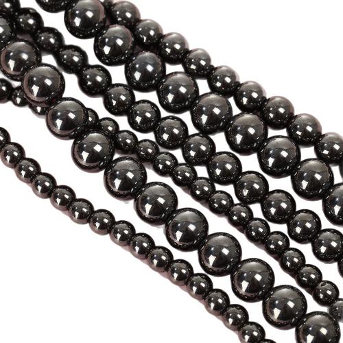 Negro obsidiana granos, Esférico, pulido, Bricolaje & diverso tamaño para la opción, más colores para la opción, Vendido para aproximado 38 cm Sarta