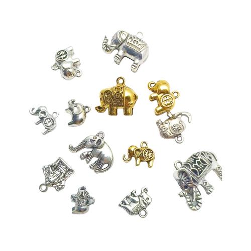 Tibetan Style Animal Pendants, Elephant, plated, DIY & different styles for choice, Sold By PC