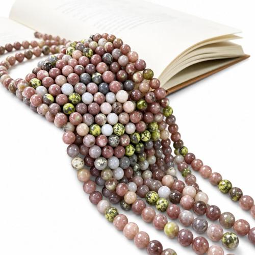 Gemstone Jewelry Beads, Plum Stone, Round, DIY & different size for choice, red, Sold Per Approx 38 cm Strand