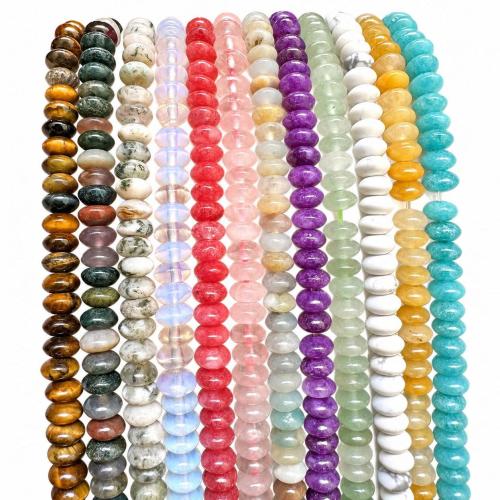 Gemstone Jewelry Beads, Saucer, DIY, more colors for choice, 3x6mm, Sold Per Approx 38 cm Strand