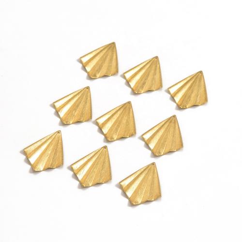 Brass Jewelry Pendants, Geometrical Pattern, polished, DIY & brushed, original color, 27.20x34.80x0.60mm, Sold By PC