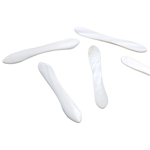 Natural White Shell Pendants, DIY, 10x70x2mm, Sold By PC